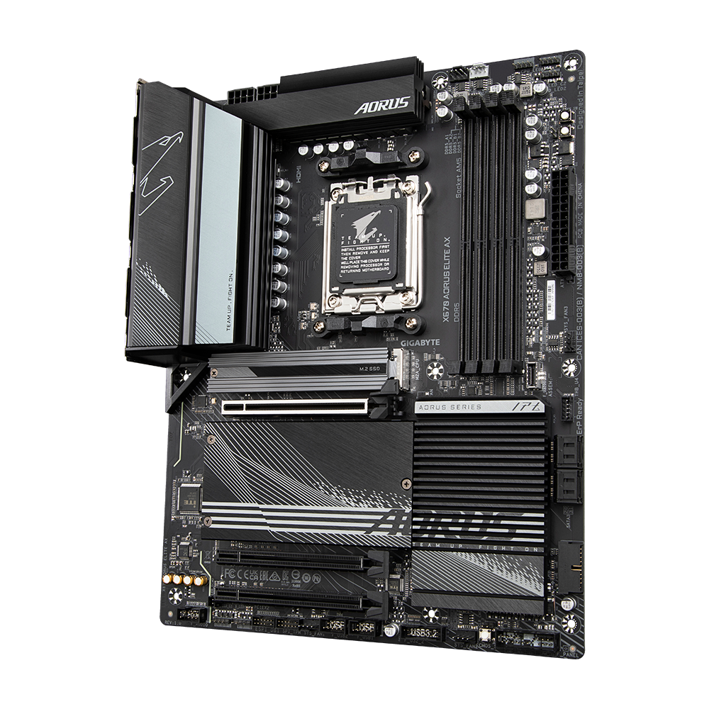 GIGABYTE X670 AORUS ELITE AX (WiFi 6E) AMD RYZEN 7000 Series AM5/DDR5/PCIe 5.0/4xM.2 - ATX Gaming MotherBoard