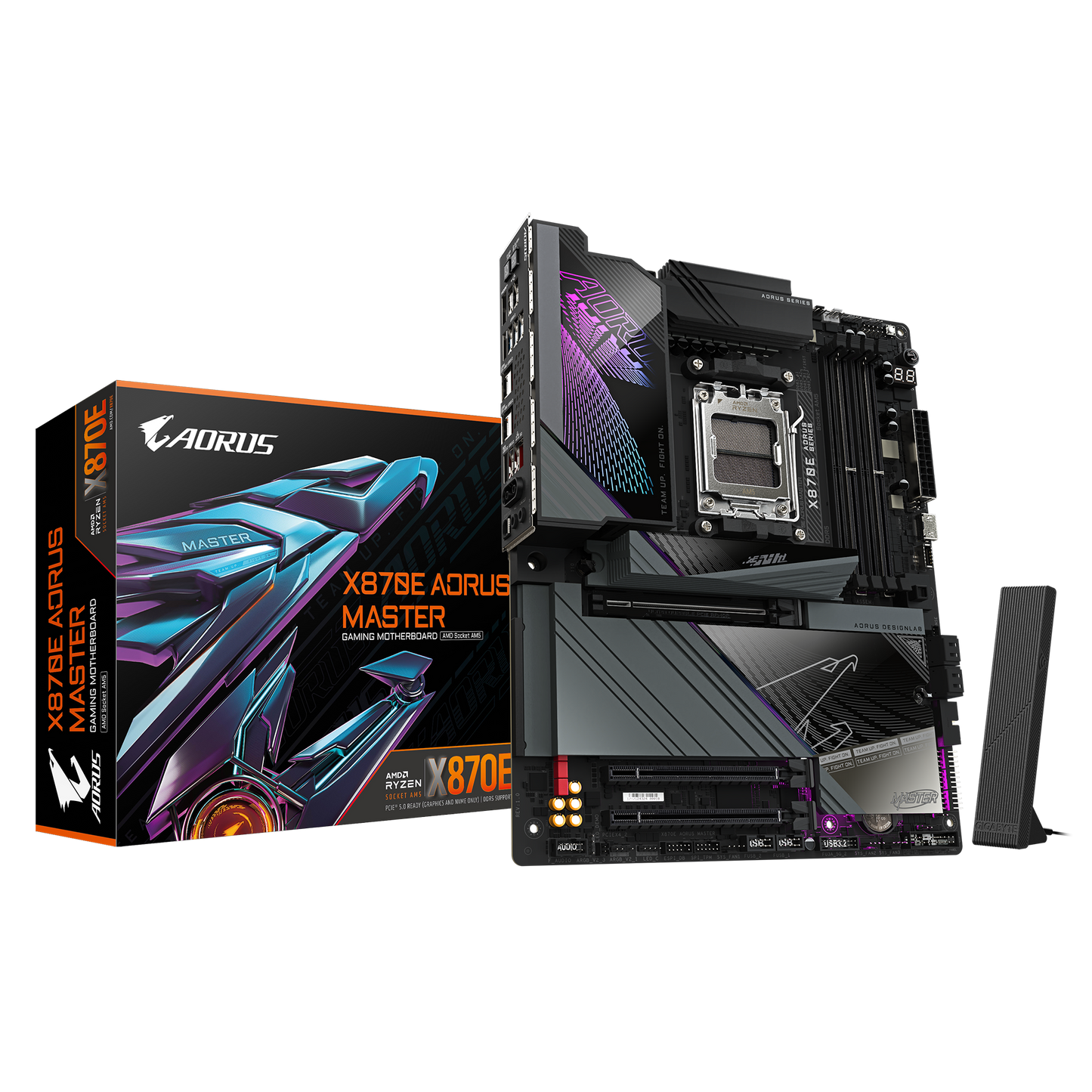 GIGABYTE X870E AORUS MASTER (Wi-Fi 7) AMD RYZEN 7000 8000 9000 Series AM5/DDR5/PCIe 5.0/4xM.2 - ATX Gaming MotherBoard