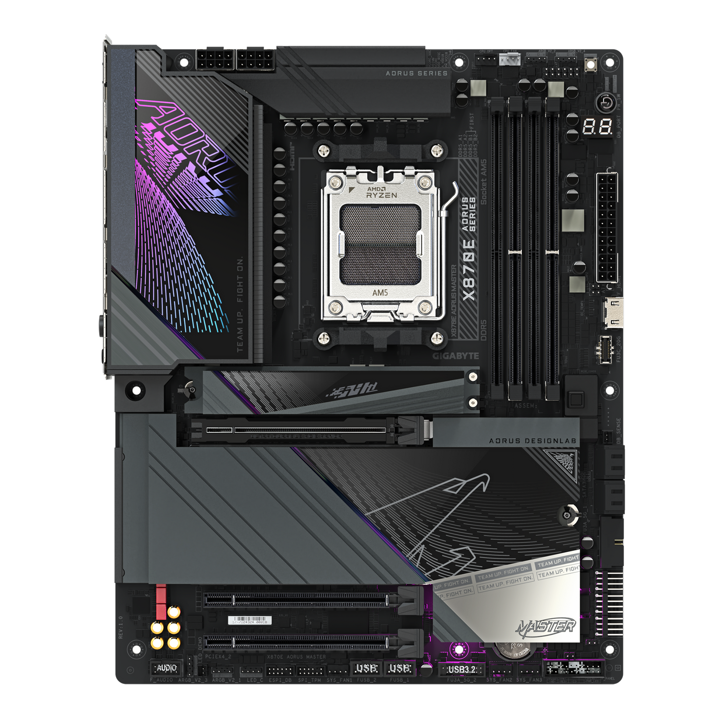 GIGABYTE X870E AORUS MASTER (Wi-Fi 7) AMD RYZEN 7000 8000 9000 Series AM5/DDR5/PCIe 5.0/4xM.2 - ATX Gaming MotherBoard