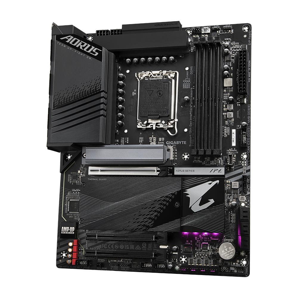 GIGABYTE Z790 AORUS ELITE AX (WiFi 6E) , Intel 13th 12th Series, LGA 1700/DDR5/PCIe 5.0/4xM.2 - ATX Gaming MotherBoard