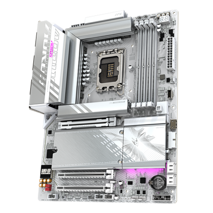 GIGABYTE Z890 AORUS ELITE WIFI7 ICE, Intel Core Ultra (Series 2), LGA 1851/DDR5/PCIe 5.0/4xM.2 - ATX Gaming MotherBoard