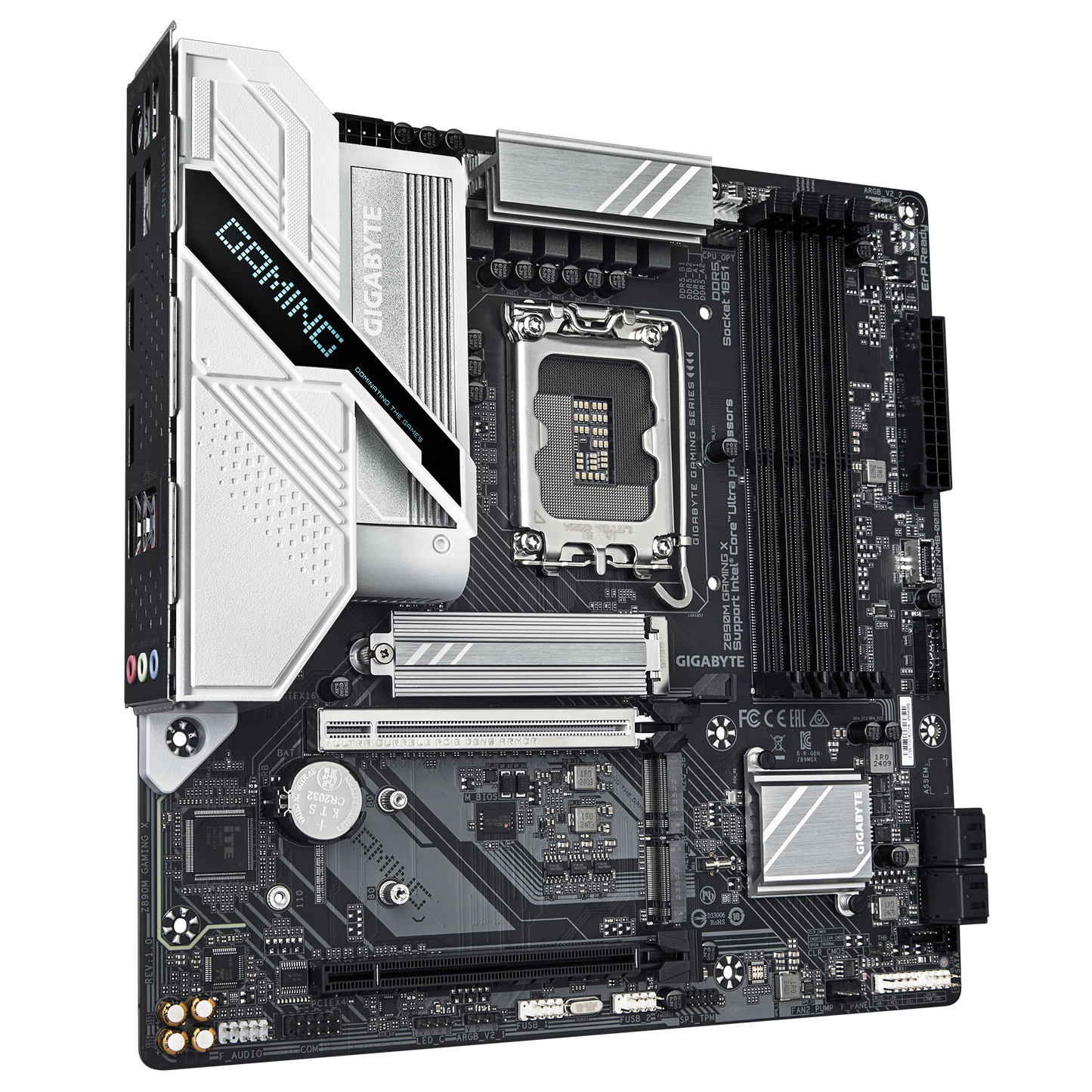 GIGABYTE Z890M GAMING X, Intel Core Ultra (Series 2), LGA 1851/DDR5/PCIe 5.0/3xM.2 - mATX Gaming MotherBoard