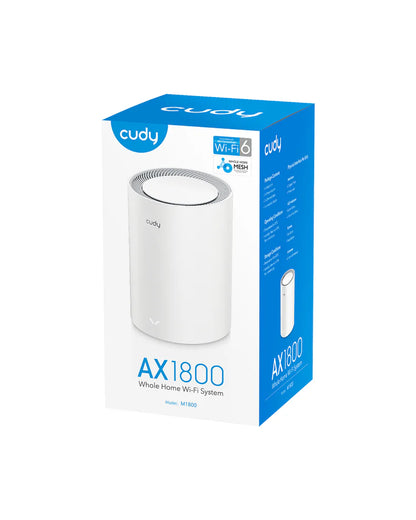 CUDY M1800 AX1800 Gigabit Mesh Wi-Fi 6 Whole Home WiFi System