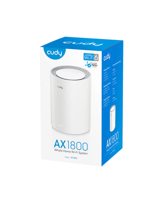 CUDY M1800 AX1800 Gigabit Mesh Wi-Fi 6 Whole Home WiFi System
