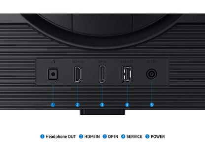 Samsung Odyssey G6 (FG600) 27" Flat Monitor 2K (2560 x 1440) IPS, 350Hz, 1ms(GTG), HDR 400, 99% sRGB, HDMI 2.1, G-Sync Compatible w/ Sleek Metal Design & Ergonomic Stand