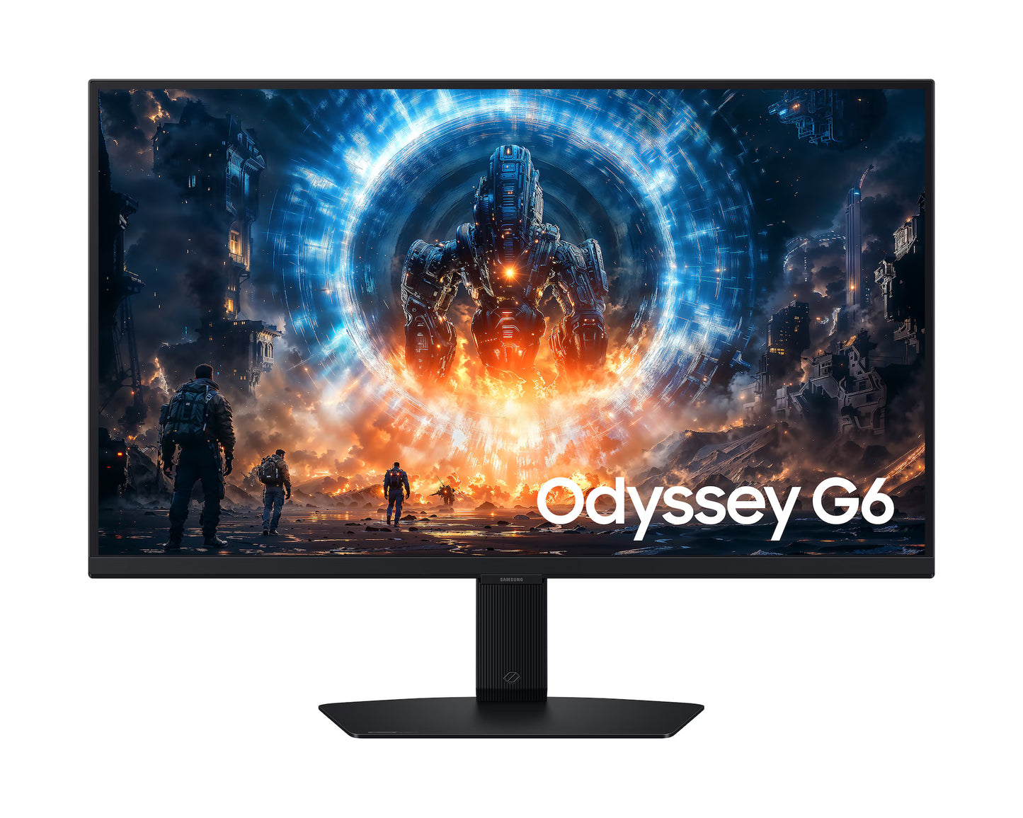 Samsung Odyssey G6 (FG600) 27" Flat Monitor 2K (2560 x 1440) IPS, 350Hz, 1ms(GTG), HDR 400, 99% sRGB, HDMI 2.1, G-Sync Compatible w/ Sleek Metal Design & Ergonomic Stand