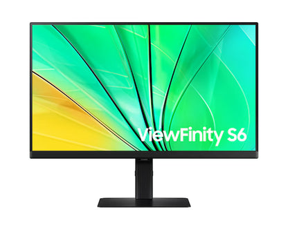 Samsung ViewFinity S6 (D606) 27" 2K QHD (2560 x 1440) Flat Business Monitor IPS, 100Hz, 5MS, 10 Bit, HDR10, sRGB 99% w/ Ergonomic Stand & Ultrathin Bezel Display