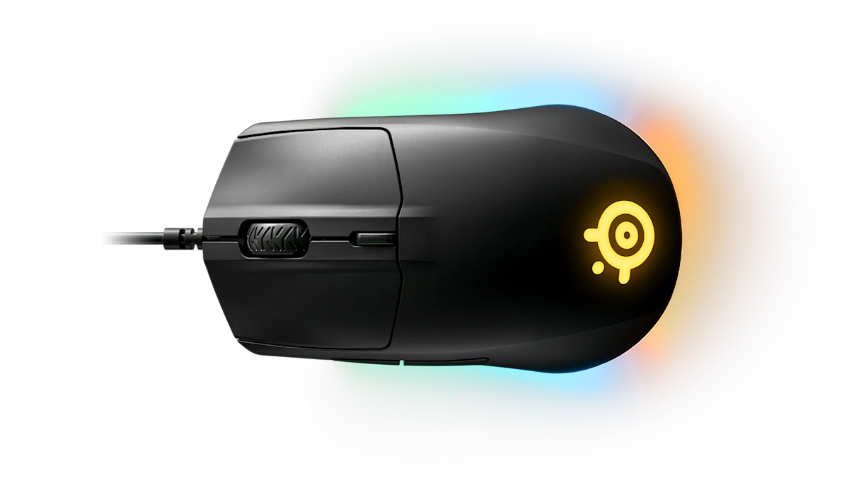 SteelSeries Rival 3 Wired Gaming Mouse with TrueMove Sensor and Prism Lighting