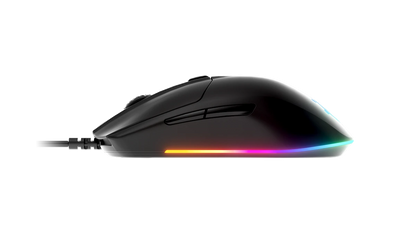 SteelSeries Rival 3 Wired Gaming Mouse with TrueMove Sensor and Prism Lighting