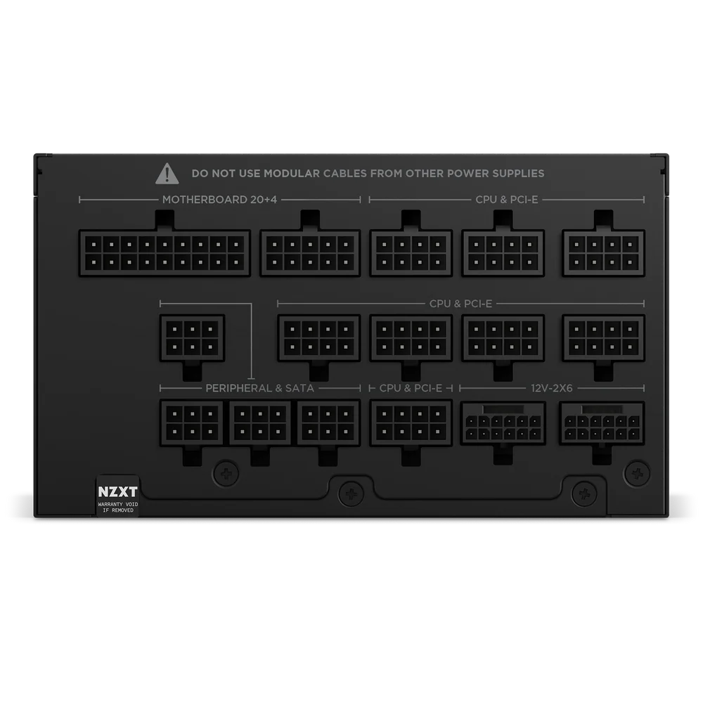 NZXT C1500, 1500W 80+ Platinum Full Modular ATX (3.1) (PCIe 5.1) Gaming Power Supply w/ 140mm Magnetic Levitation Low Noise Fan(Black)