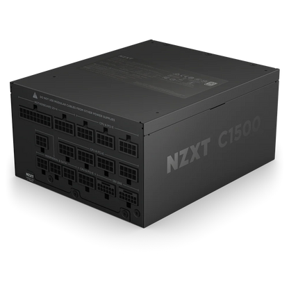 NZXT C1500, 1500W 80+ Platinum Full Modular ATX (3.1) (PCIe 5.1) Gaming Power Supply w/ 140mm Magnetic Levitation Low Noise Fan(Black)
