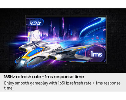 Samsung Odyssey 3D (FG900) 27" Flat Monitor 4K (3840 x 2160) 165Hz, 1ms(GTG), IPS, HDR10+, 99% sRGB, HDMI 2.1, AI 3D Video Conversion, Eye-Tracking Cameras w/ Sleek Metal Design, Ergonomic Stand & Spatial Audio Speakers (Mercury Silver)