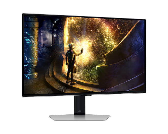 Samsung Odyssey OLED G6 (DG612) 27" Flat Monitor 2K (2560 x 1440) 240Hz, 0.03ms(GTG), Quantum Dot, HDR10+, 99% DCI Coverage, 10Bit, HDMI 2.1, G-Sync compatible w/ Sleek Metal Design & Ergonomic Stand