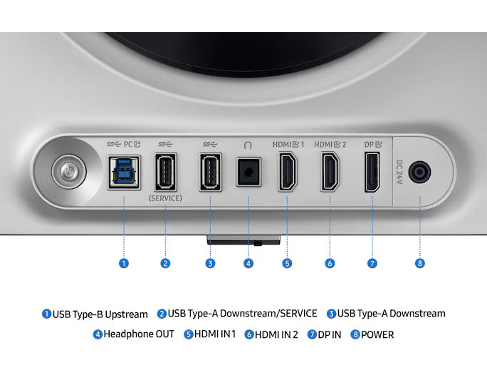 Samsung Odyssey OLED G6 (DG612) 27" Flat Monitor 2K (2560 x 1440) 240Hz, 0.03ms(GTG), Quantum Dot, HDR10+, 99% DCI Coverage, 10Bit, HDMI 2.1, G-Sync compatible w/ Sleek Metal Design & Ergonomic Stand