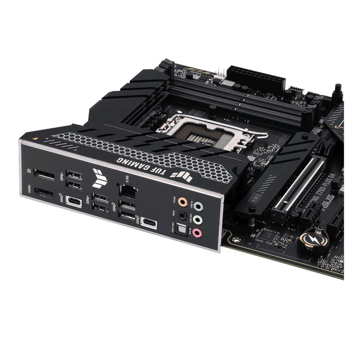 ASUS TUF GAMING Z790-PLUS D4, Intel 14th 13th 12th Series, LGA 1700/DDR4/PCIe 5.0/4xM.2 - ATX Gaming MotherBoard