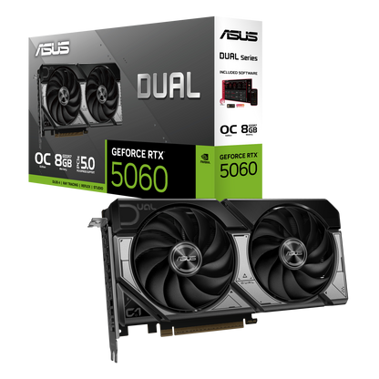ASUS Dual GeForce RTX™ 5060 8GB GDDR7 OC Edition GPU