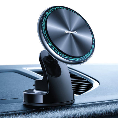 JOYROOM JR-ZS290 Magnetic Wireless Car Charger Holder with LED Letter Ring holder dashboard