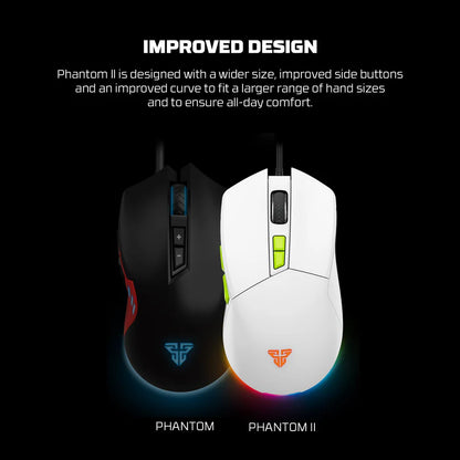 FANTECH Atom63 Mk859c Mechanical Gaming Keyboard & Mouse White Red Switch