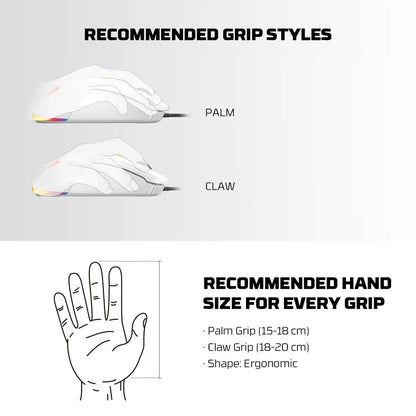 FANTECH Atom63 Mk859c Mechanical Gaming Keyboard & Mouse White Red Switch