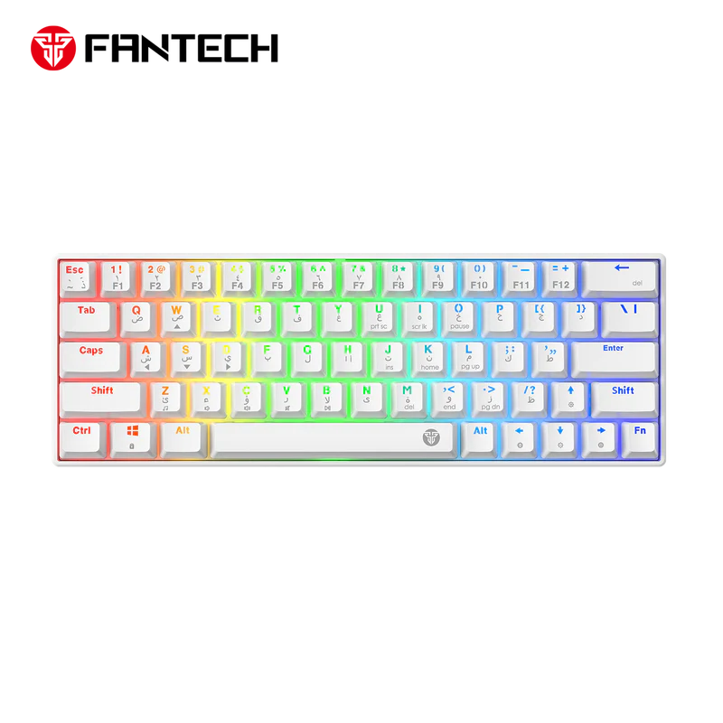 FANTECH Atom63 Mk859c Mechanical Gaming Keyboard & Mouse White Red Switch