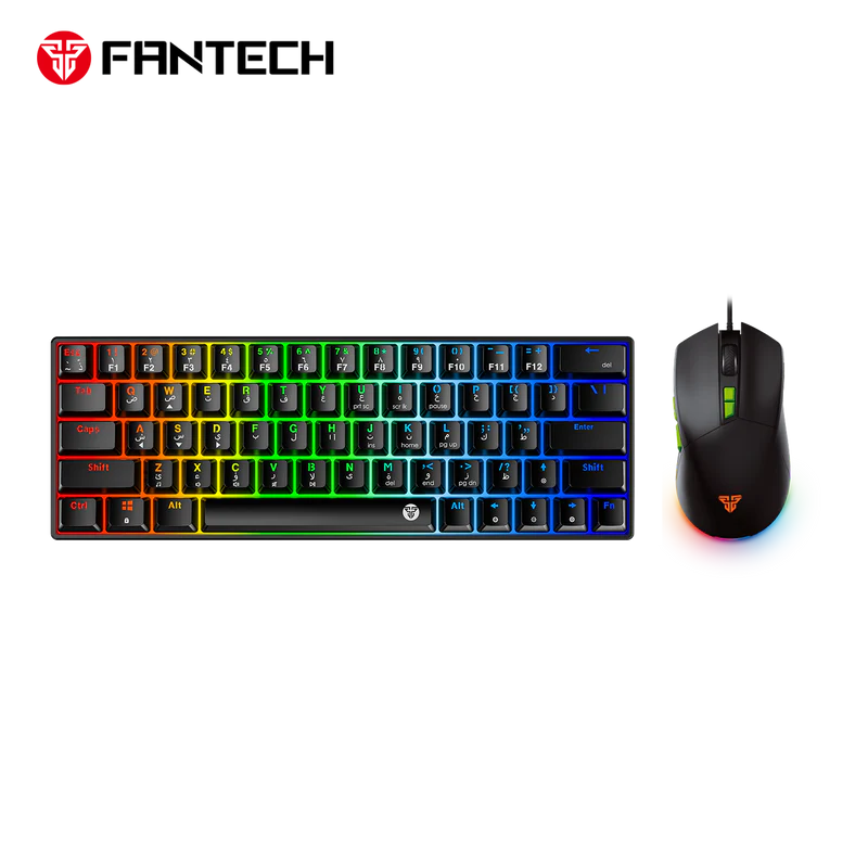 FANTECH Atom63 Mk859c Mechanical Gaming Keyboard & Mouse Black Red Switch