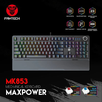 FANTECH MAXPOWER MK853 V2 Mechanical Gaming Keyboard Black