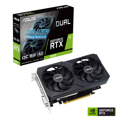 ASUS Dual GeForce RTX™ 3050 V2 OC Edition 8GB GDDR6 GPU