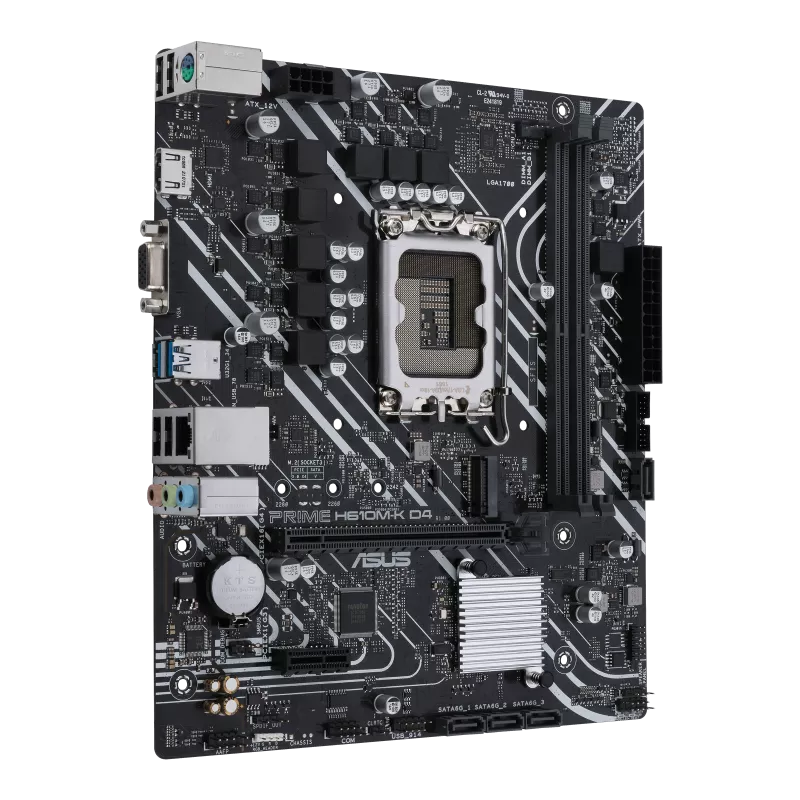 ASUS PRIME H610M-K DDR4 LGA 1700, Intel 12th M.2, PCIe 4.0 ,USB 3.2 Gen1-mATX Motherboard