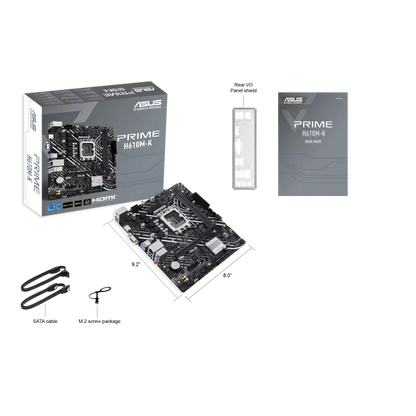 ASUS PRIME H610M-K DDR5 LGA 1700, Intel 14th 13th 12th M.2, PCIe 4.0 ,USB 3.2 Gen1-mATX Motherboard