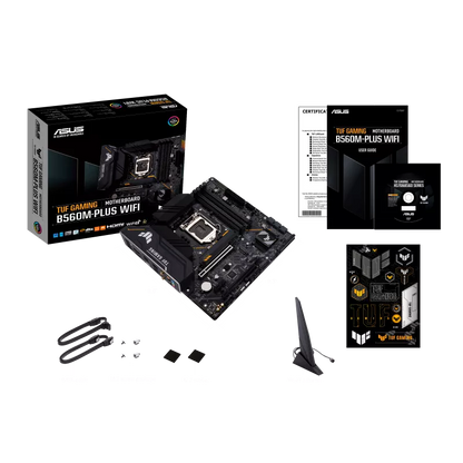 ASUS TUF Gaming B560M-PLUS WiFi 6 LGA1200 (Intel11th/10th Gen) mATX Gaming Motherboard PCIe 4.0, 2X M.2 2.5Gb LAN