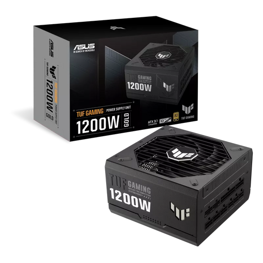 ASUS TUF GAMING 1200W (ATX 3.0) 80 Plus Gold Fully Modular Power Supply w/ (12VHPWR) PCIE 5.0 Connector