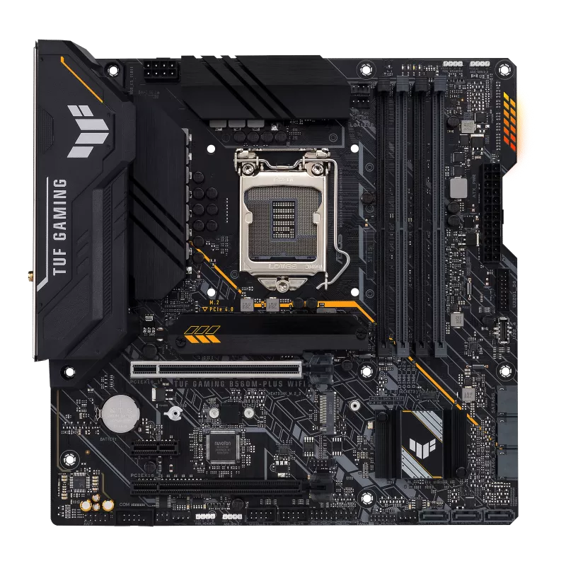ASUS TUF Gaming B560M-PLUS WiFi 6 LGA1200 (Intel11th/10th Gen) mATX Gaming Motherboard PCIe 4.0, 2X M.2 2.5Gb LAN