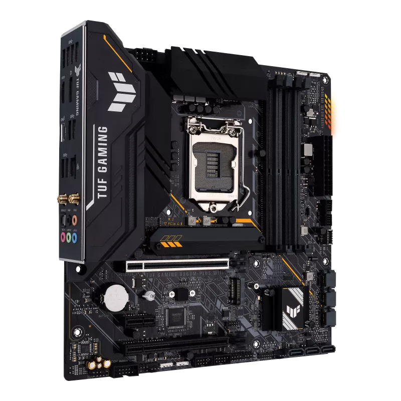 ASUS TUF Gaming B560M-PLUS WiFi 6 LGA1200 (Intel11th/10th Gen) mATX Gaming Motherboard PCIe 4.0, 2X M.2 2.5Gb LAN