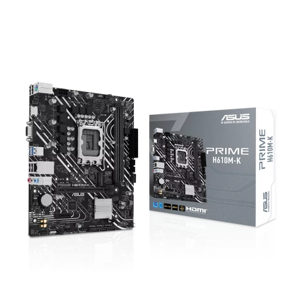 ASUS PRIME H610M-K DDR5 LGA 1700, Intel 14th 13th 12th M.2, PCIe 4.0 ,USB 3.2 Gen1-mATX Motherboard