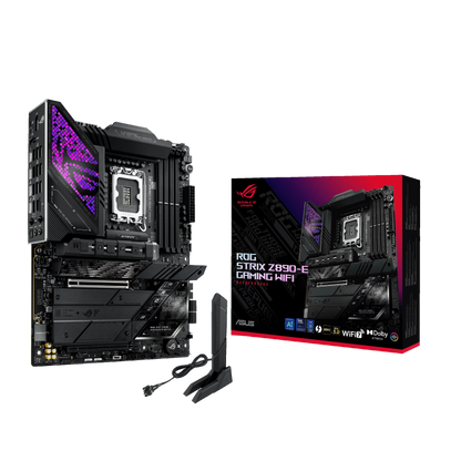 ASUS ROG STRIX Z890-E GAMING WIFI (Wi-Fi 7), Intel Core Ultra (Series 2), LGA 1851/DDR5/PCIe 5.0/7xM.2 - ATX Gaming MotherBoard