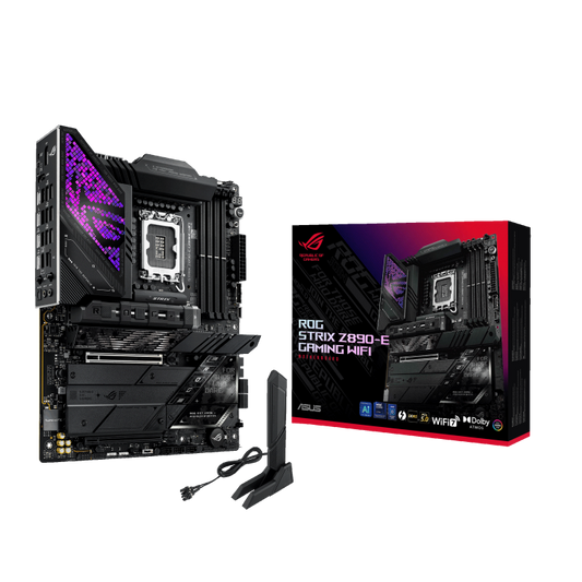 ASUS ROG STRIX Z890-E GAMING WIFI (Wi-Fi 7), Intel Core Ultra (Series 2), LGA 1851/DDR5/PCIe 5.0/7xM.2 - ATX Gaming MotherBoard
