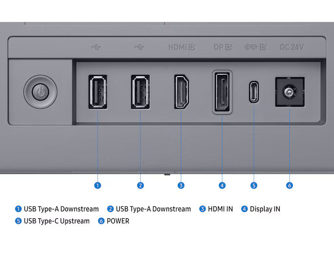 Samsung M9 (M902) Smart AI 32" OLED 4K Flat Monitor, QD-OLED, 165Hz, 0.03ms(GTG), HDR10+, 100% sRGB, Vision AI w/ Metal Slim Design, 4K Camera, USB Type-C, Ergonomics & Adaptive Sound Pro Speakers (Eclipse Silver)