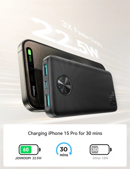 JOYROOM JR-PBF15 22.5W LED Fast Charging Power Bank 10000mAh/20000mAh