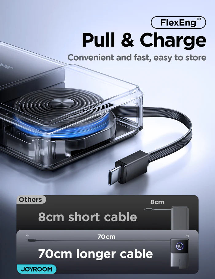 JOYROOM JR-PR1 Retractable Power Bank 10000 mAh