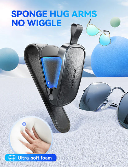 JOYROOM JR-ZS511 Magnetic One-hand Car Visor Sunglasses Holder Clip