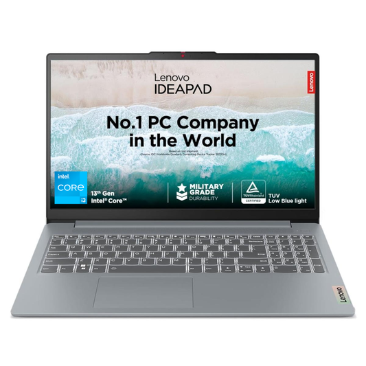 Laptop Lenovo IdeaPad Slim 3i, Intel Core i3-1315U 4.5GHz 8 Threads, 8GB LPDDR5, 256GB M.2 SSD PCIe 4.0, 15.6" FHD 250nits, Thin & Light Laptop
