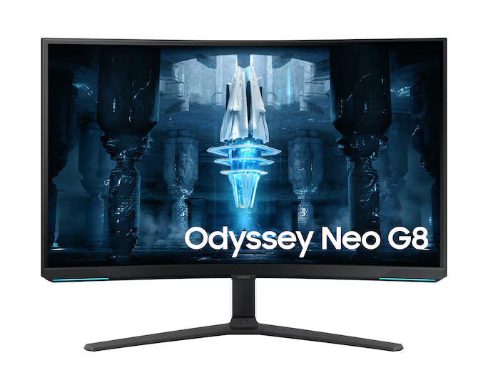 Samsung Odyssey Neo G8 32" 4K UHD Curved HDMI 2.1 Monitor, VA Quantum Matrix Mini-Led, 240Hz, 1ms(GTG), HDR 2000, 99% sRGB, FreeSync w/ Core Sync & Ergonomic Stand