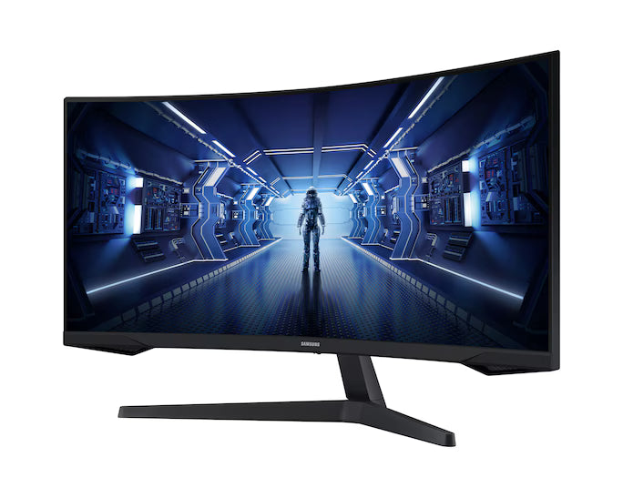SAMSUNG 34" Odyssey G5 UWQHD (3440 X 1440) VA, HDR10 Gaming Monitor with 1000R Curved Screen, 165Hz, 1ms, FreeSync Premium
