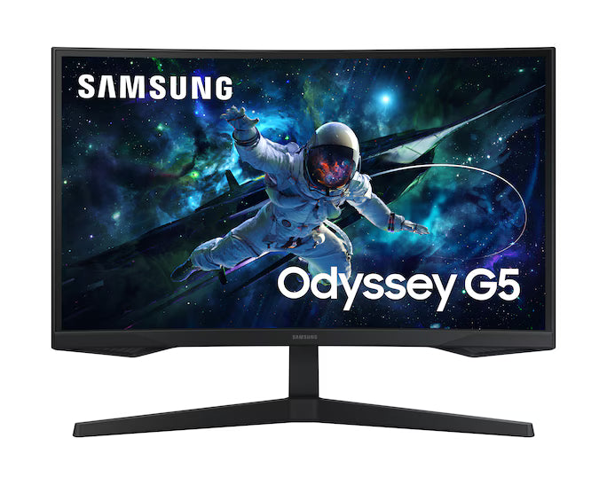 Samsung Odyssey G5 (CG55) 27" Gaming Monitor VA, 2K QHD (2560 x 1440), 165Hz, 1Ms, HDR10, 1000R Curved, FreeSync Support