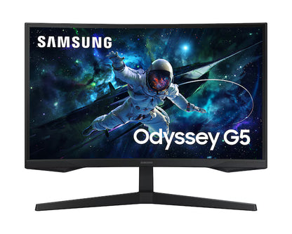 Samsung Odyssey G5 (CG55) 27" Gaming Monitor VA, 2K QHD (2560 x 1440), 165Hz, 1Ms, HDR10, 1000R Curved, FreeSync Support