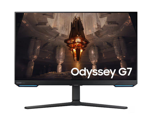 Samsung Odyssey G7 Smart Tizen (BG702) 32" RGB Flat Monitor IPS 4K UHD 144Hz 1ms(GTG), 10Bit, HDR10+, 90% DCI Coverage, HDMI 2.1, G-Sync Compatible w/ Ergonomic Stand & Speakers