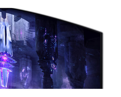 Samsung Odyssey OLED G8 (34BG850) 34" Smart 3K UWQHD (3440x1440) Curved , 175Hz, 0.03ms(GTG), Quantum Dot, HDR10+, 10Bits 99% DCI Coverage PRO Colors, FreeSync Premium , w/ Speakers, Ergonomic Stand & Core Sync