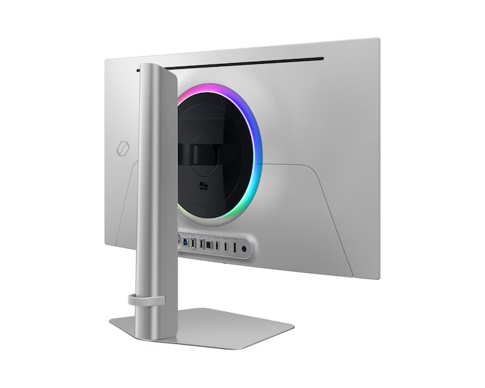 Samsung Odyssey OLED G6 (FG602) 27" Flat Monitor 2K (2560 x 1440) 500Hz, 0.03ms(GTG), Quantum Dot, HDR10+, 99% DCI Coverage, 10Bit, HDMI 2.1, Core Sync, G-Sync Compatible w/ Sleek Metal Design & Ergonomic Stand