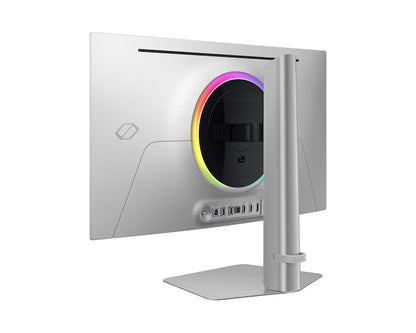 Samsung Odyssey OLED G6 (FG602) 27" Flat Monitor 2K (2560 x 1440) 500Hz, 0.03ms(GTG), Quantum Dot, HDR10+, 99% DCI Coverage, 10Bit, HDMI 2.1, Core Sync, G-Sync Compatible w/ Sleek Metal Design & Ergonomic Stand