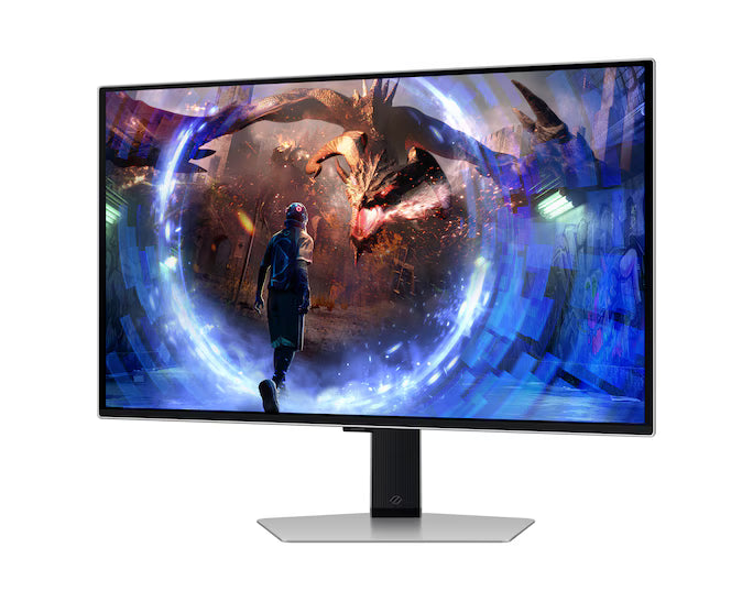 Samsung Odyssey OLED G6 (FG602) 27" Flat Monitor 2K (2560 x 1440) 500Hz, 0.03ms(GTG), Quantum Dot, HDR10+, 99% DCI Coverage, 10Bit, HDMI 2.1, Core Sync, G-Sync Compatible w/ Sleek Metal Design & Ergonomic Stand